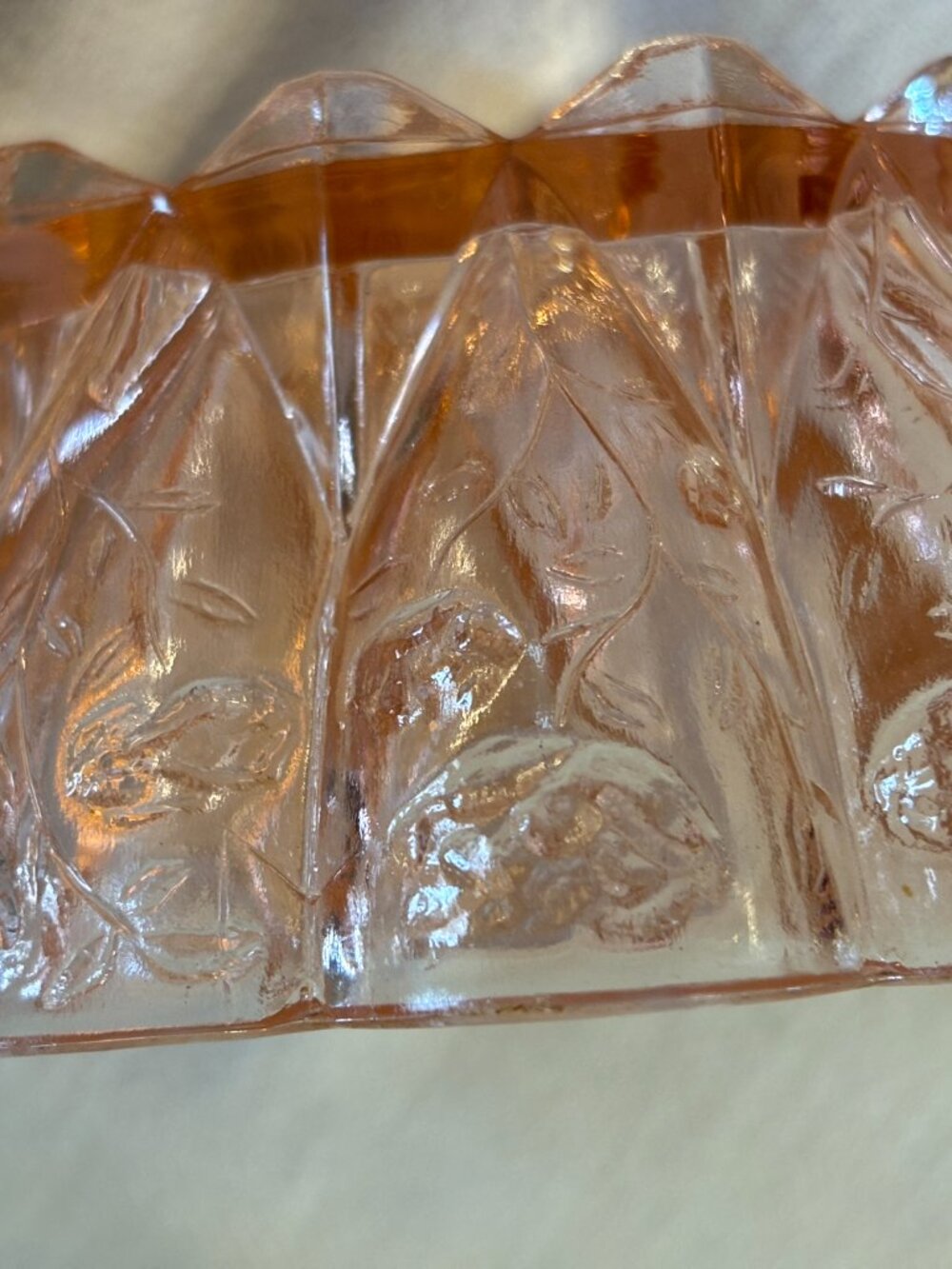 Vintage Pink Glassware Candy/ Serving Dish with Lid - Picture 6 of 12